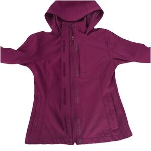 Avia Purple Hooded Jacket Modern Utility Gorpcore Basic Outdoor Camping Small